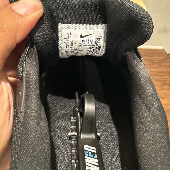 Nike Air Zoom Pegasus 40 Black White Mens 13 - Picture 7 of 7